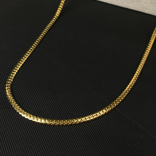 Sigma 18K Gold-Plated Men's Chain 4mm