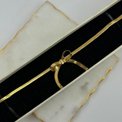 Viper Bow Chain Bracelet