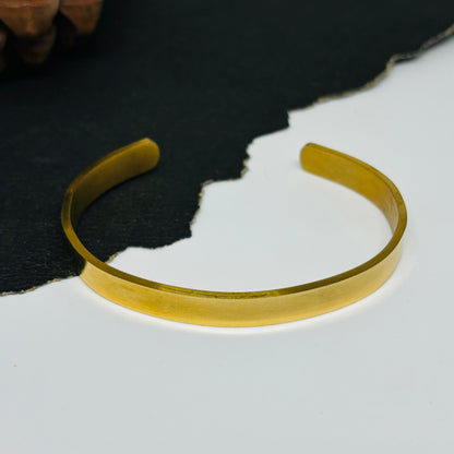 Plain Men's Gold Bracelet