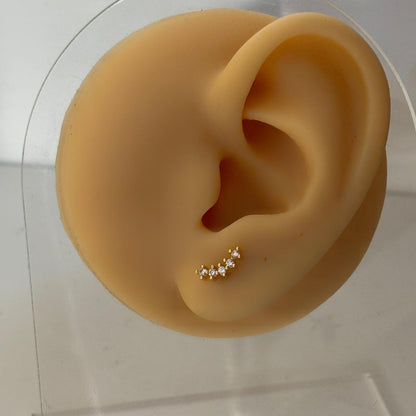 Frost Flatback Earrings