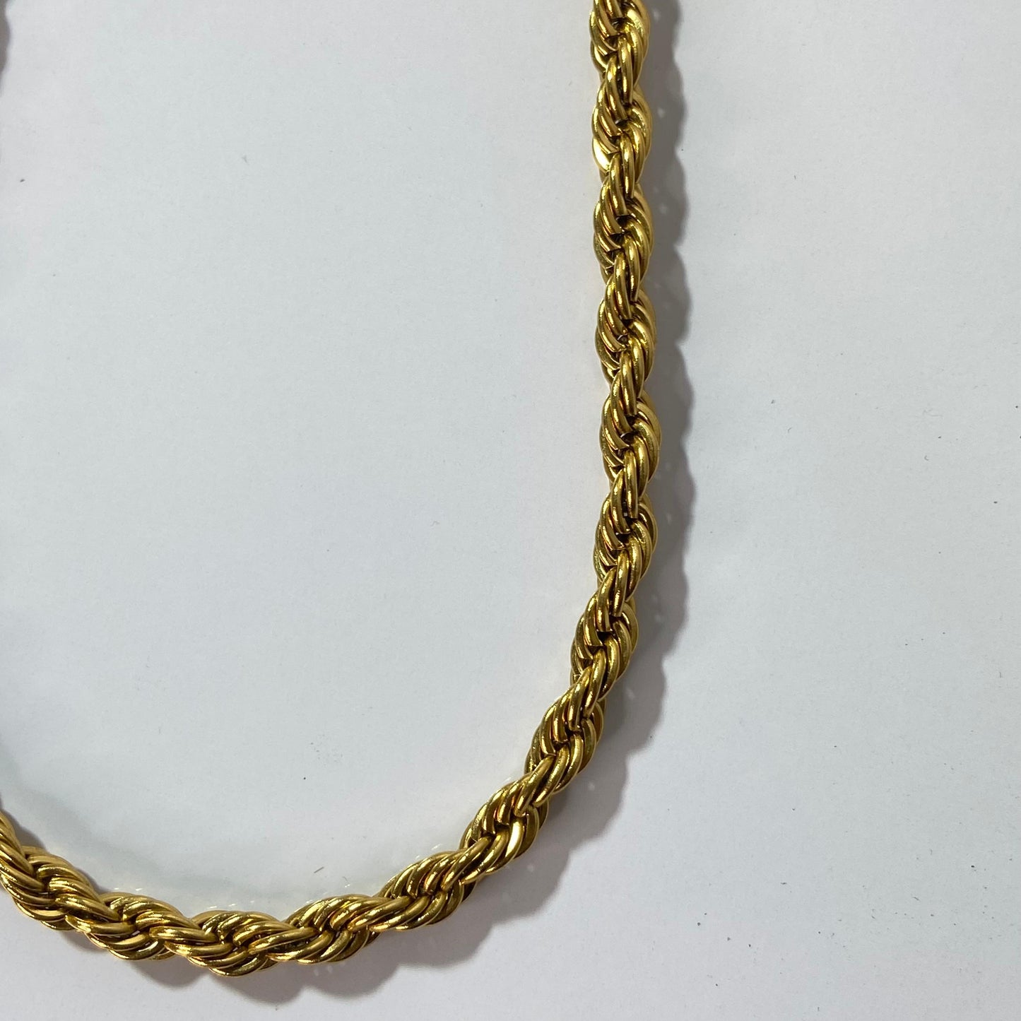 Twisted 18K Gold Plated Chain (Thick)