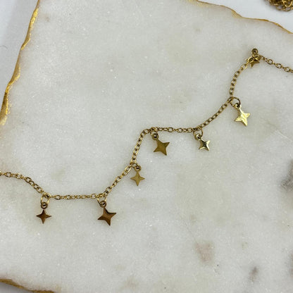Starry Minimal Chain Bracelet