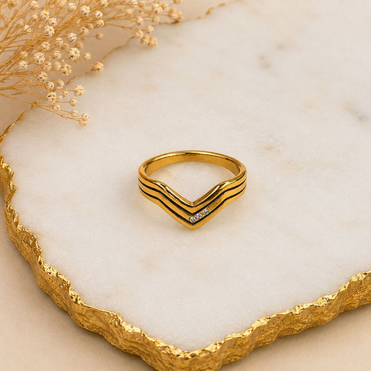 Golden Drift Ring