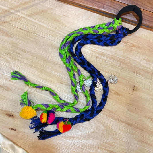 Peacock Tassle Hairtie