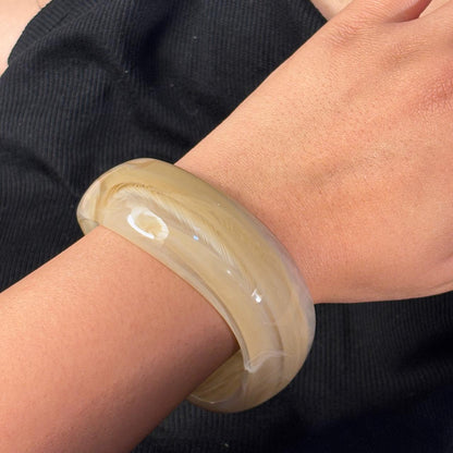 Latte Resin Bangle