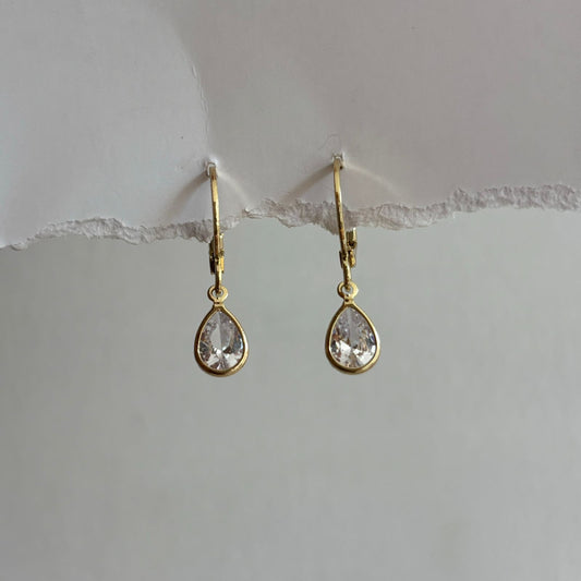 Drop Bling Huggie Earrings