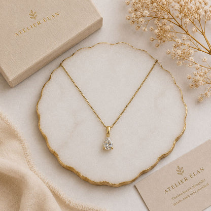 Dainty Drop Necklace ( Gold )