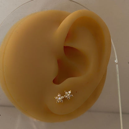 Double Star Earrings