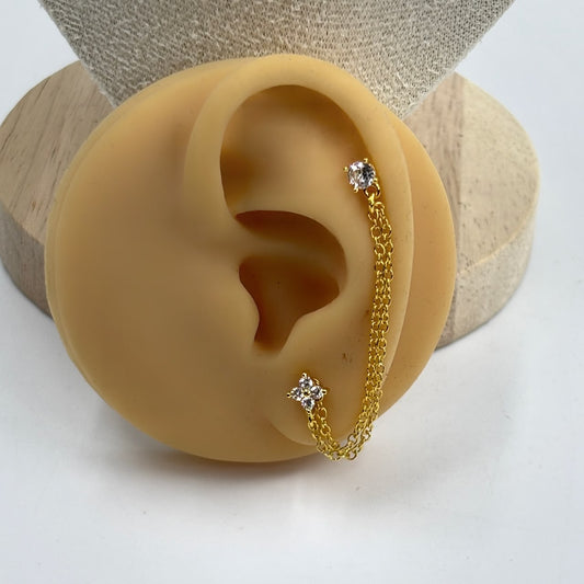 Luna Connecting Flatback Earrings