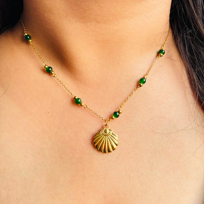 Beach Babe Emerald Necklace