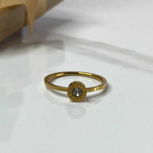 Roman Solitaire Ring