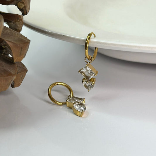 Boxy Heart Earrings