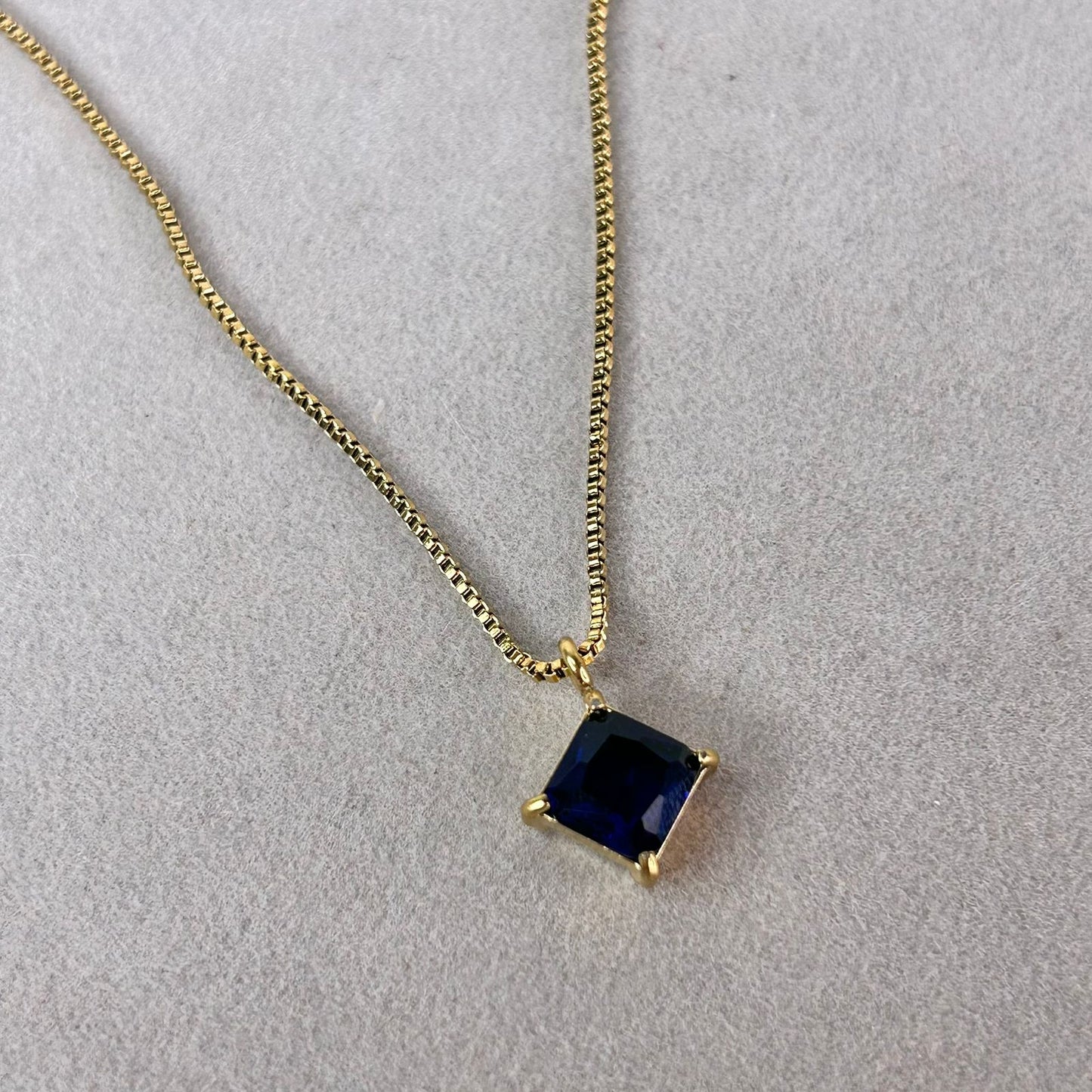DeepBlue Solitaire Necklace