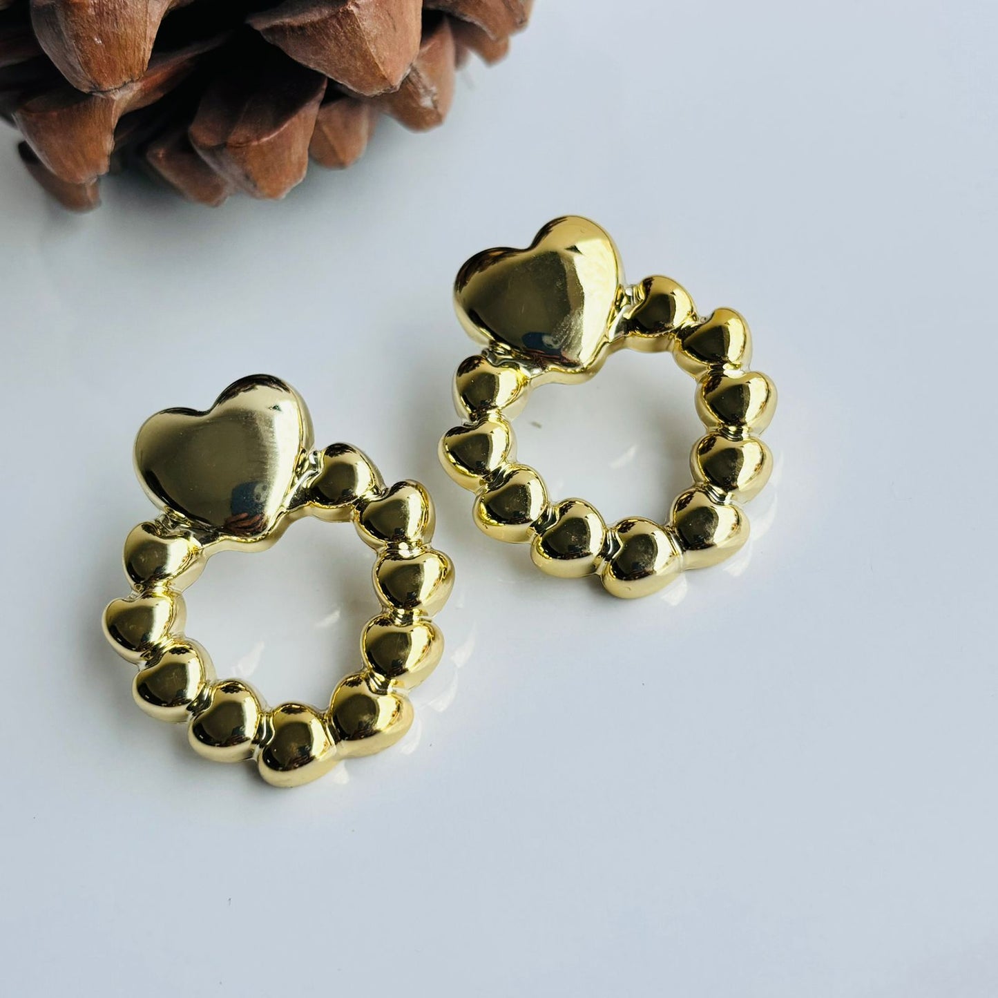 Heart Duffle Earrings