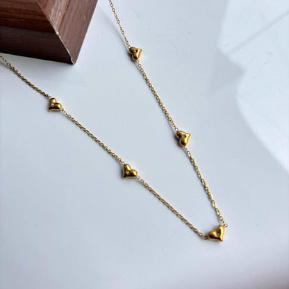Heart Charm Bling Necklace