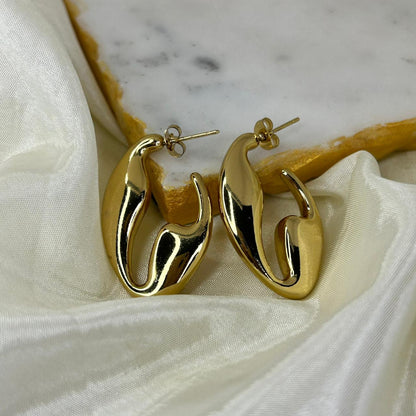Crabby Chunky Hoop Earrings