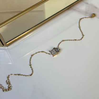 Solitaire Bling 18K Anklet