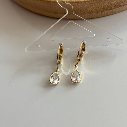Drop Bling Huggie Earrings