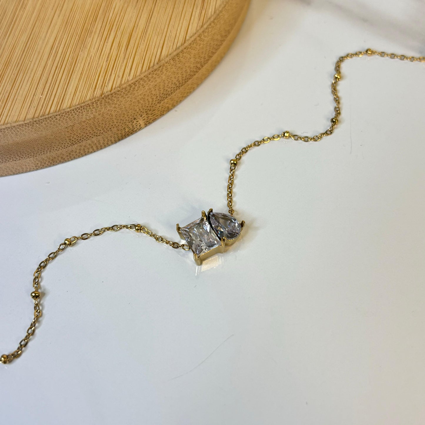 Solitaire Bling 18K Anklet