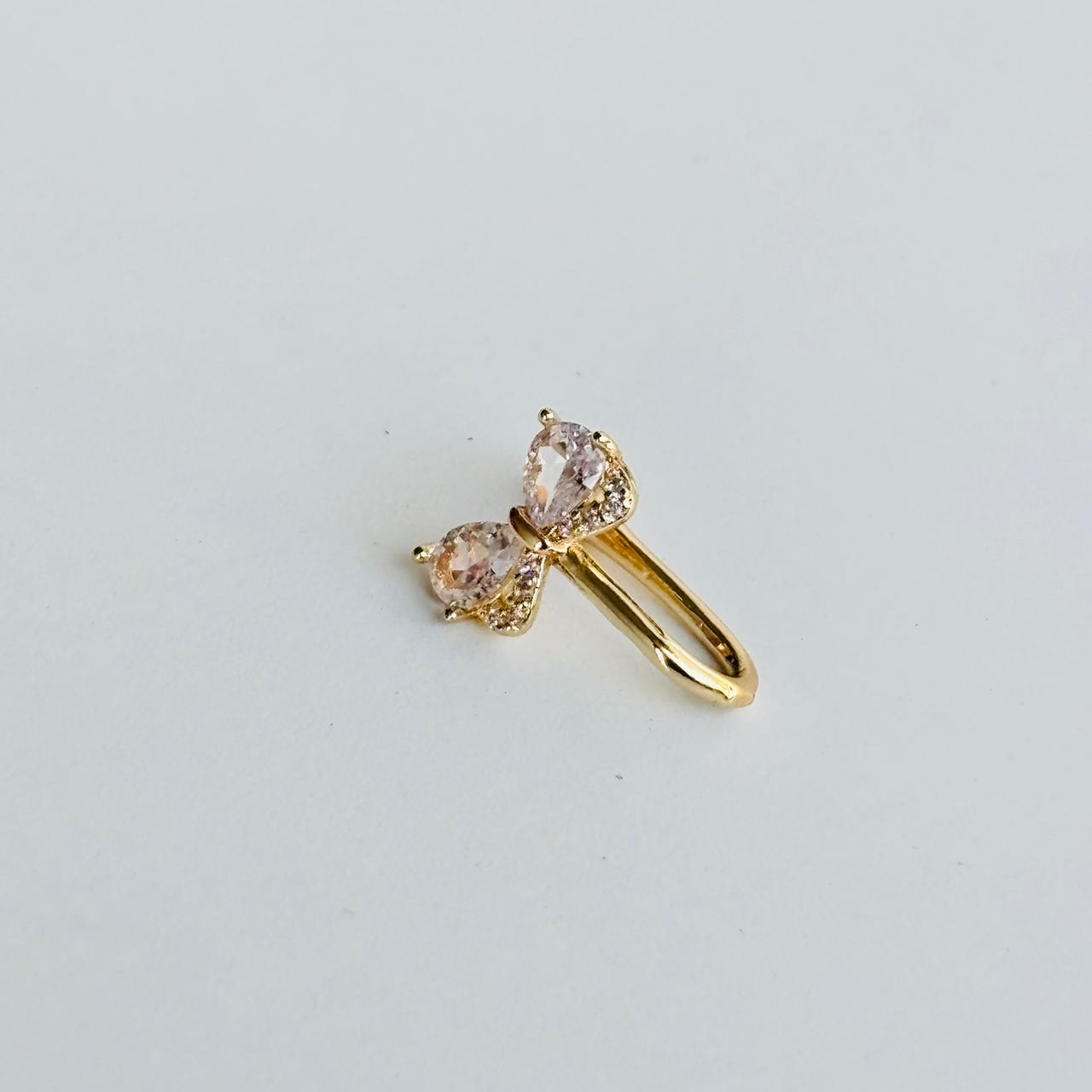 Little Bow Nose Pin ( Gold )