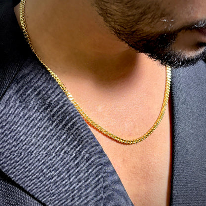 3D Link 18K Gold Plated Chain