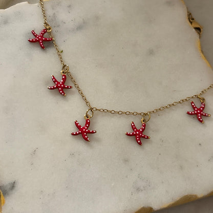 Red Star Beach Necklace