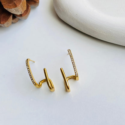 Illusion Piercing Luxe Earrings