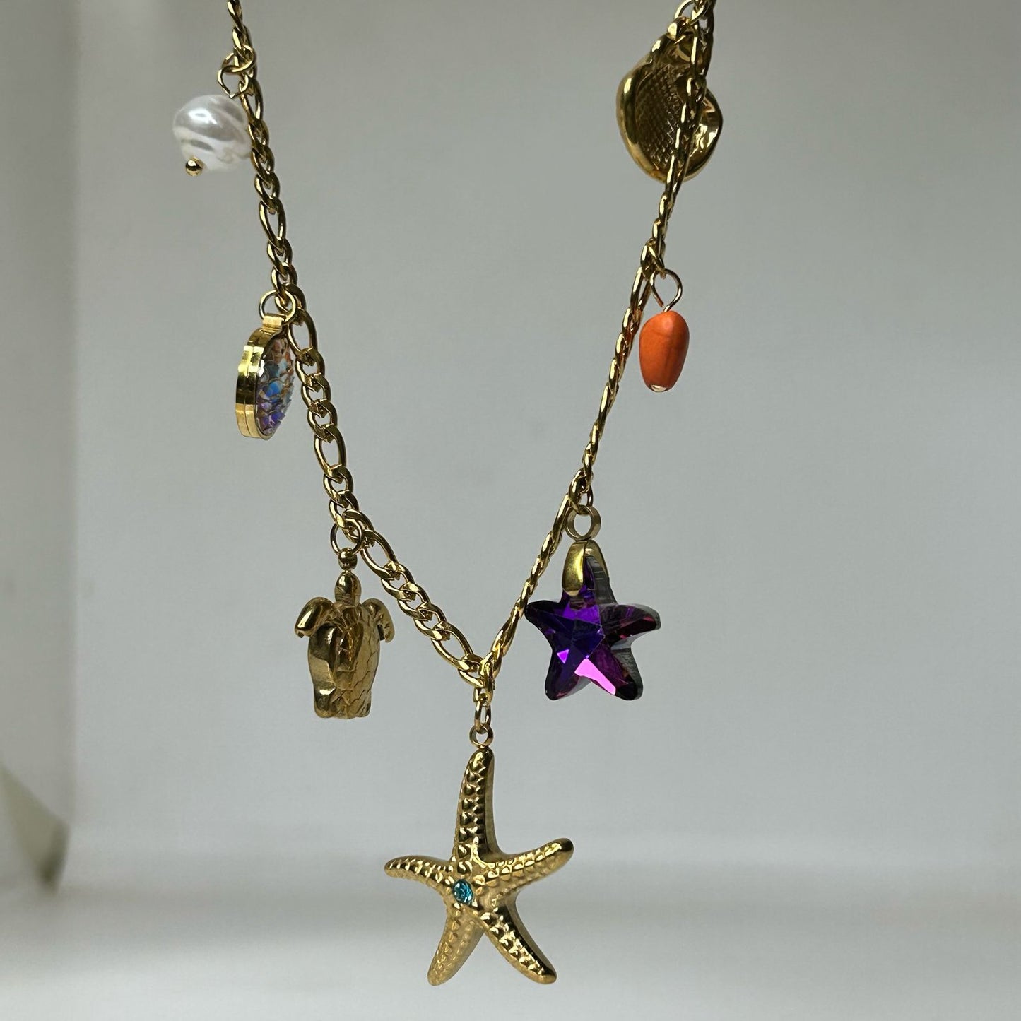 Malasia Beach Charm Necklace