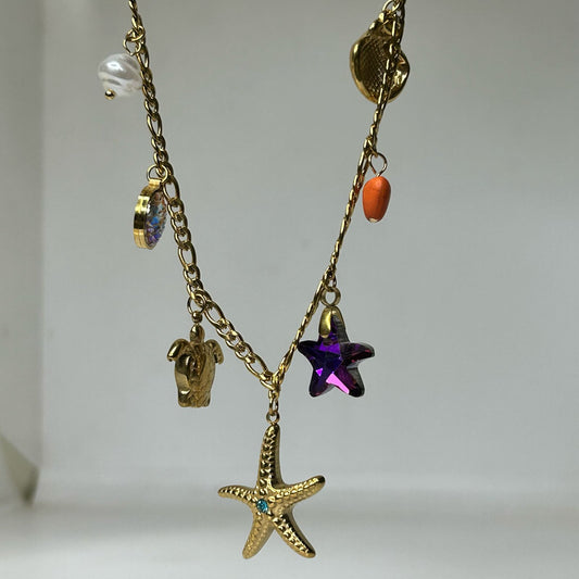 Malasia Beach Charm Necklace