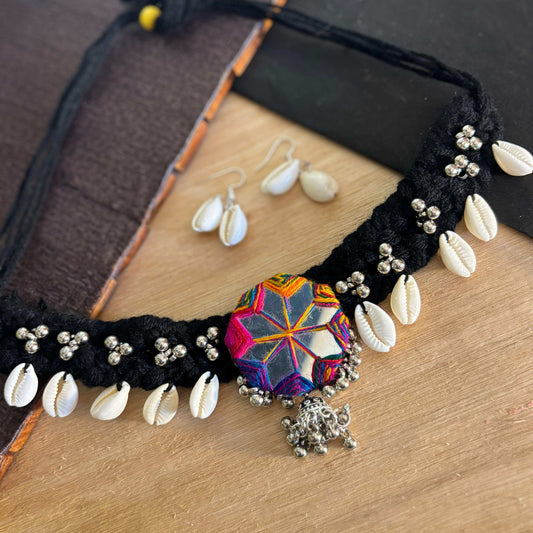 Black Braided Choker Set
