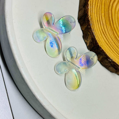 Butterfly Holographic Studs