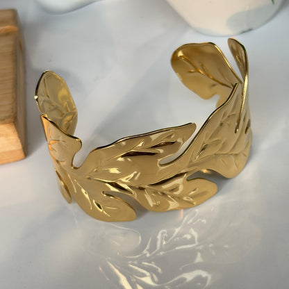 Crushed Leaf Bracelet