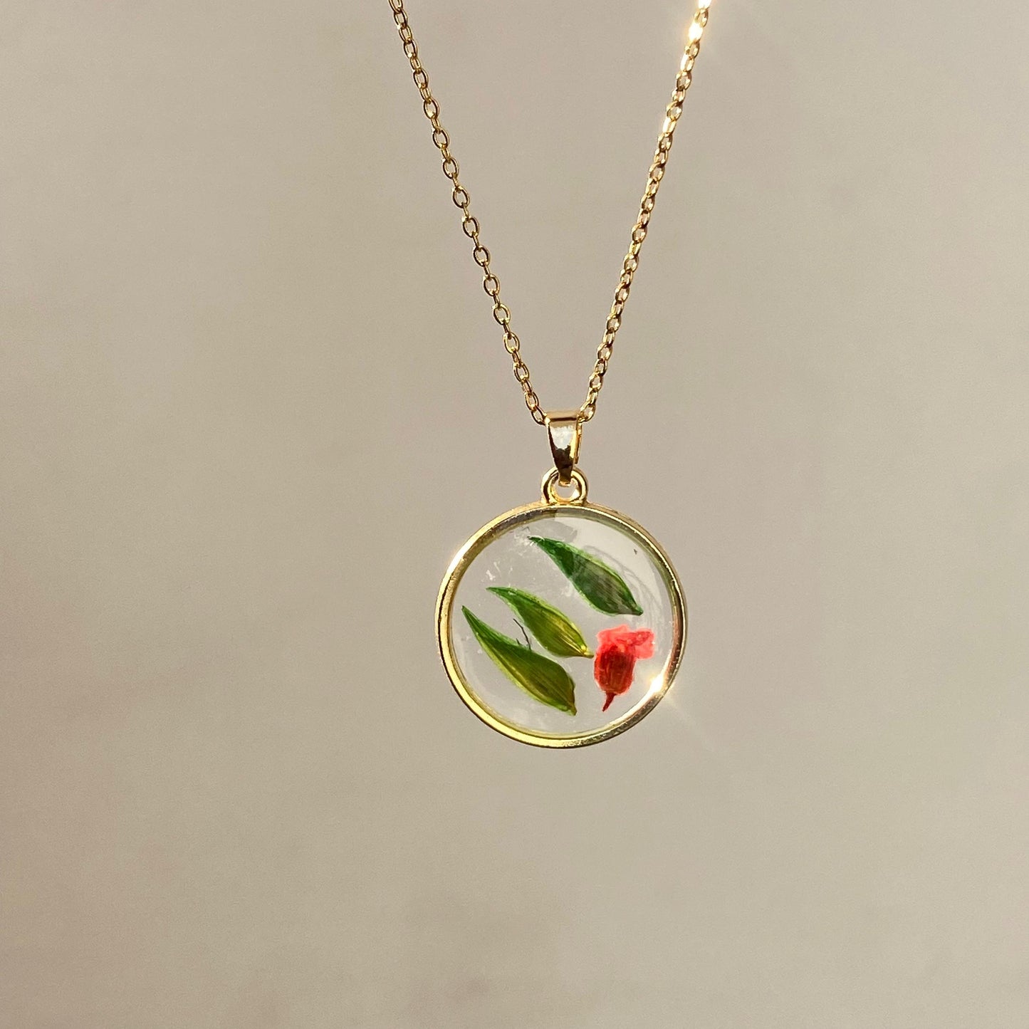 Calla Resin Necklace