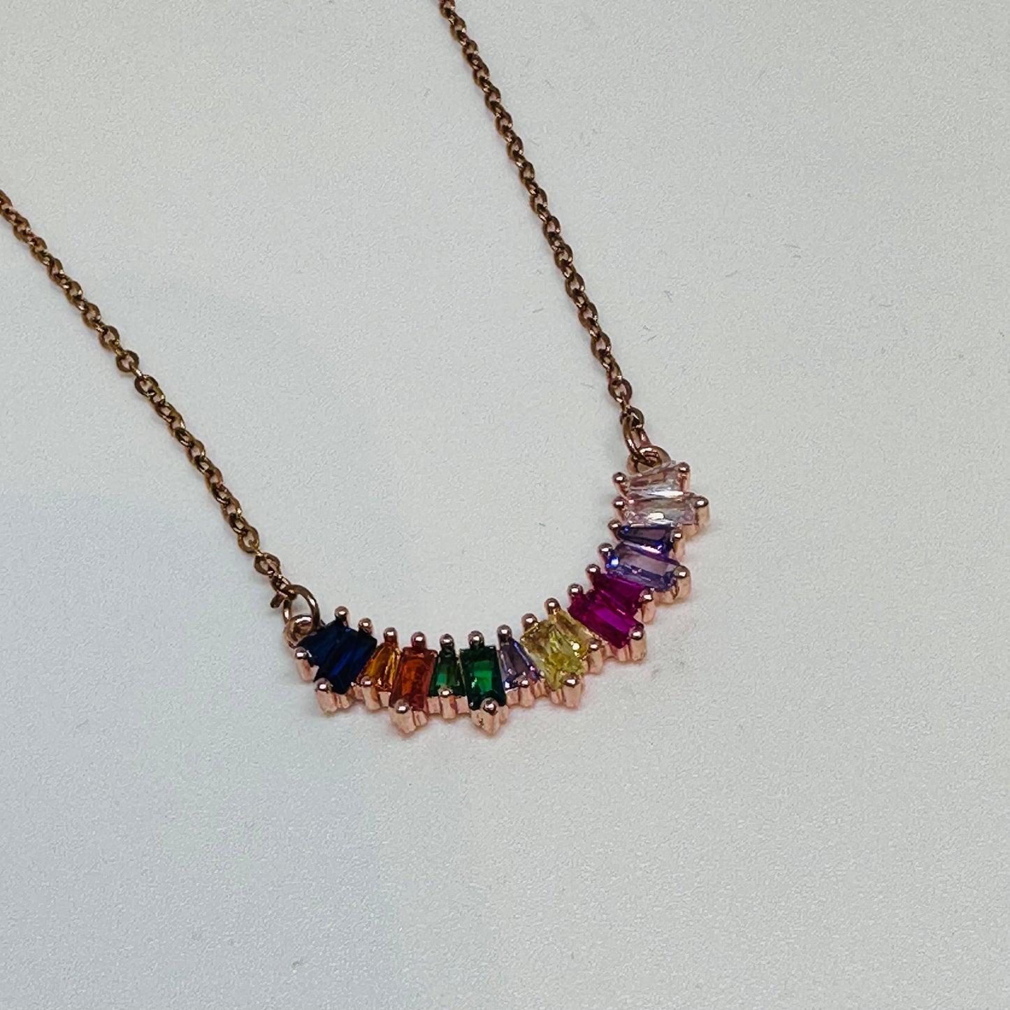 Rainbow Sapphire Necklace