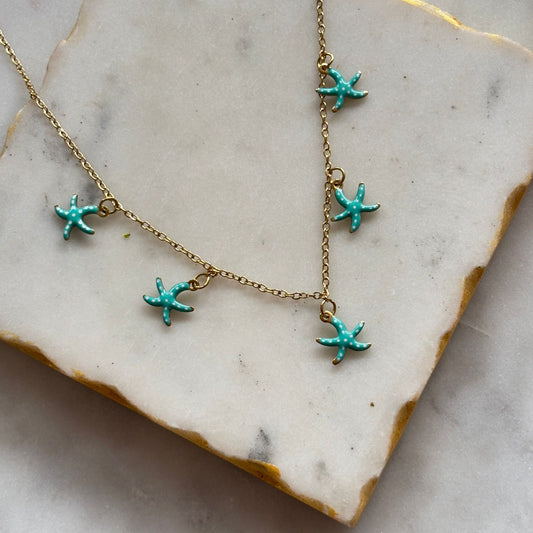 Ocean Blue Star Necklace