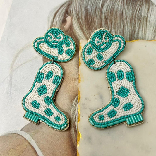 Beads Shoes Earrings