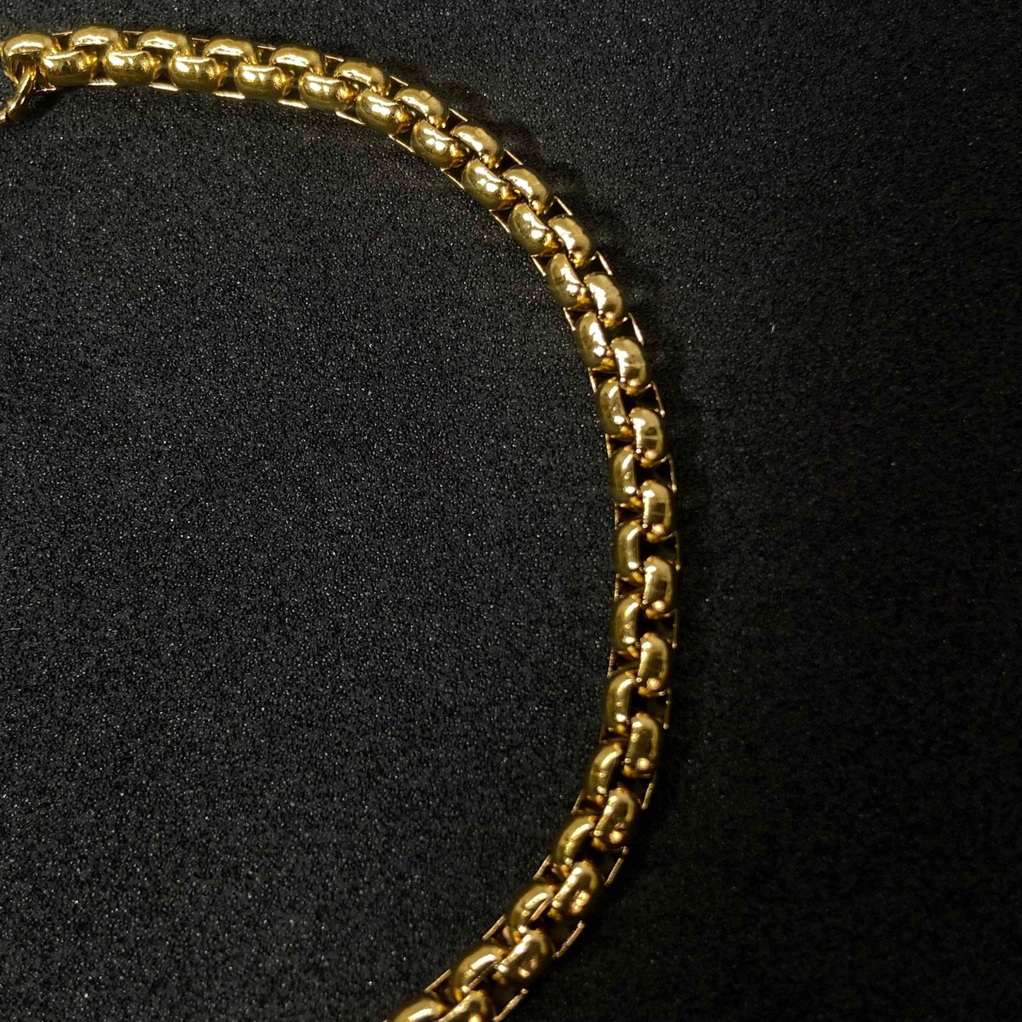 Box 18K Gold Plated Chain Bracelet