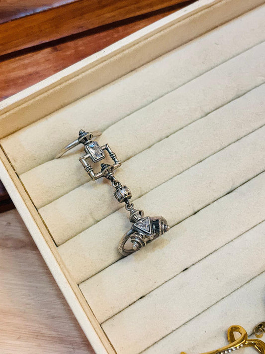 Bohemian 2 in 1 Full Finger Ring