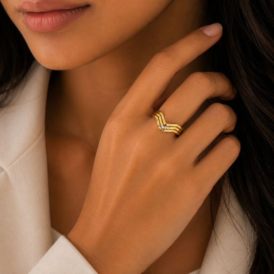 Golden Drift Ring
