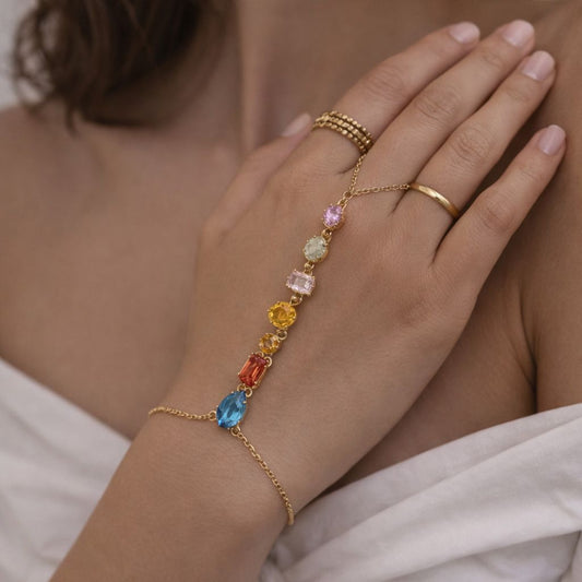 Bejewelled Hand Chain 01