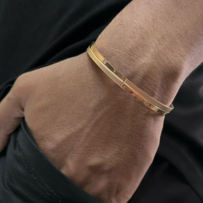 Zeus Rose Gold Men's Cuff Bracelet