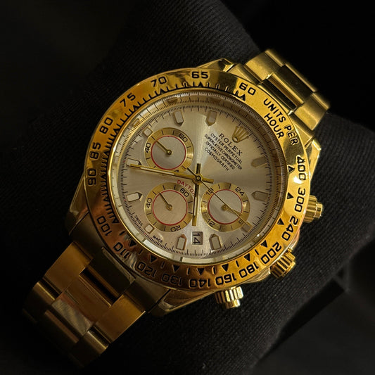 Ro-lex Gold Chronograph Watch