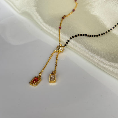 Alessia Burgundy Mangalsutra