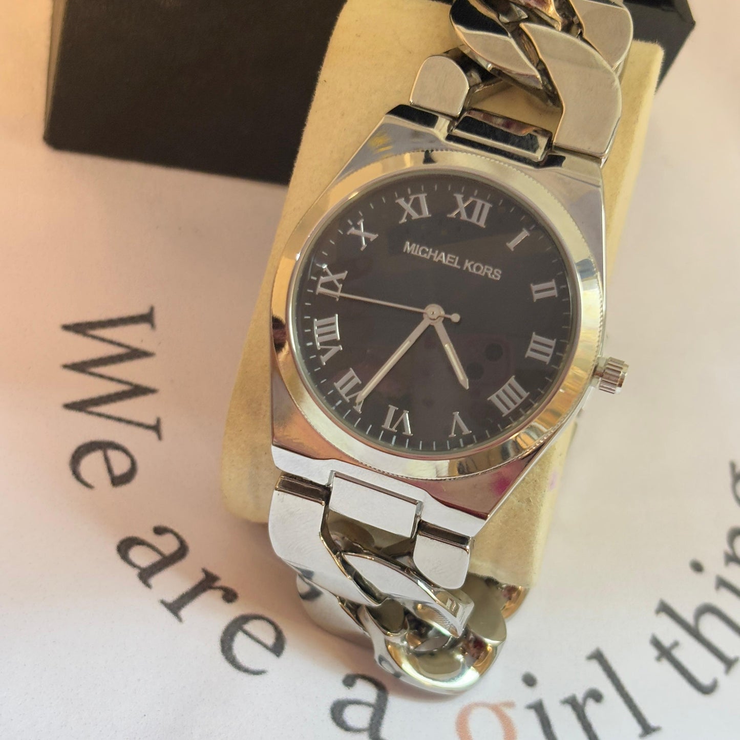 MK Link Watch (Silver - Black)- 32 Mm