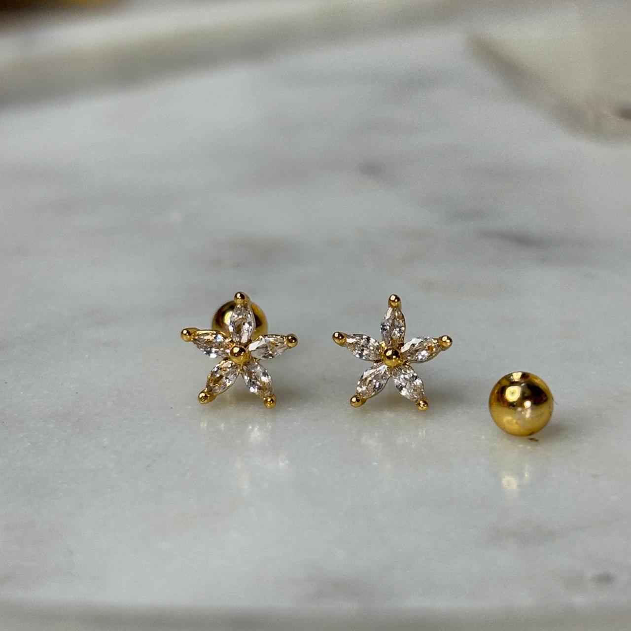 lily Flatback Earrings