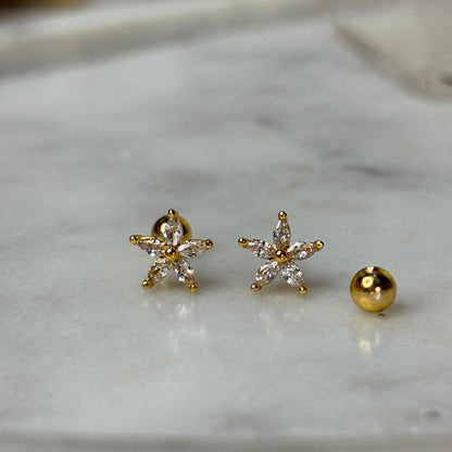 lily Flatback Earrings