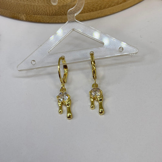 Hot Drip Huggies Earrings