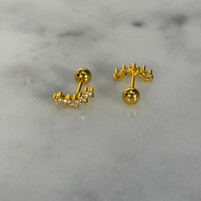 Frost Flatback Earrings