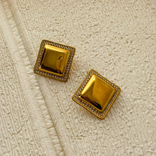 Embellished Boxy Earrings