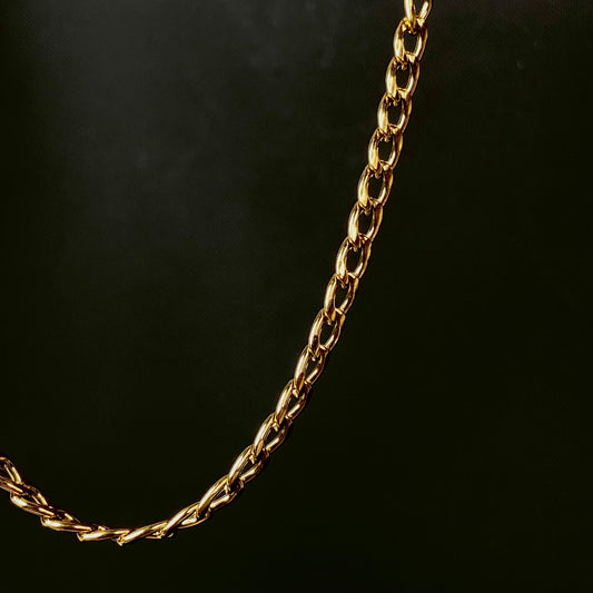 Cuban 18K Gold-Plated Men's Chain 6mm